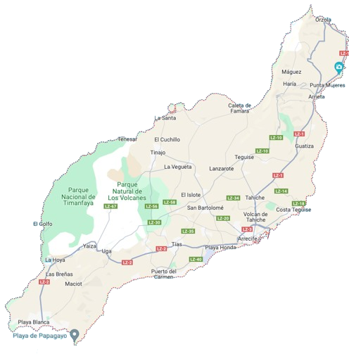 mappa lanzarote